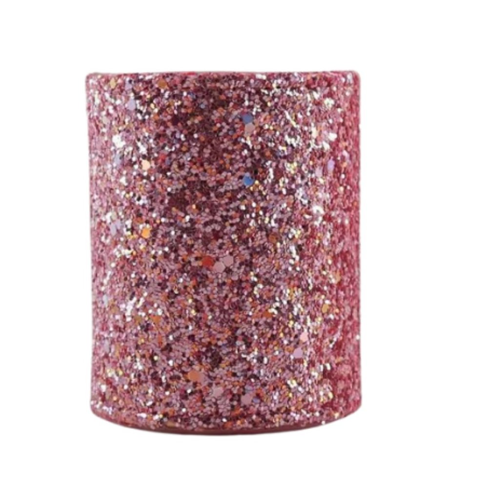 Pink Super Glitter Makeup Brush Holder